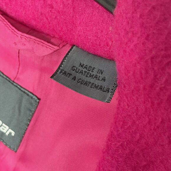 VTG Lizwear Hot Pink Blazer Jacket Women’s M Fleece Texture 90s Y2K Power Suit - Picture 11 of 11